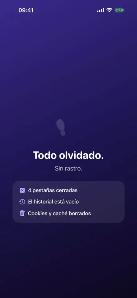 Sporløs en iPhone: Olvidarlo todo con un toque