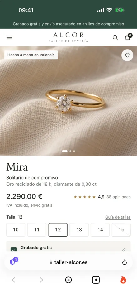 Sporløs en iPhone: Solo la página. No se guarda nada.