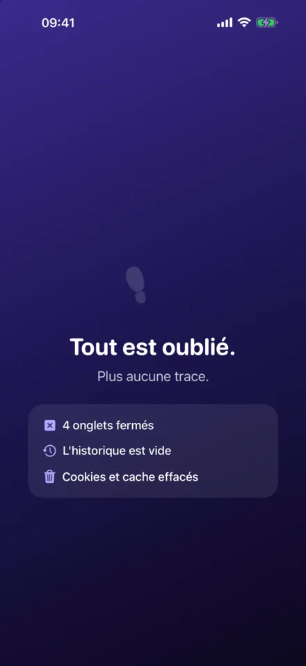 Sporløs sur iPhone: Tout oublier d’une seule touche